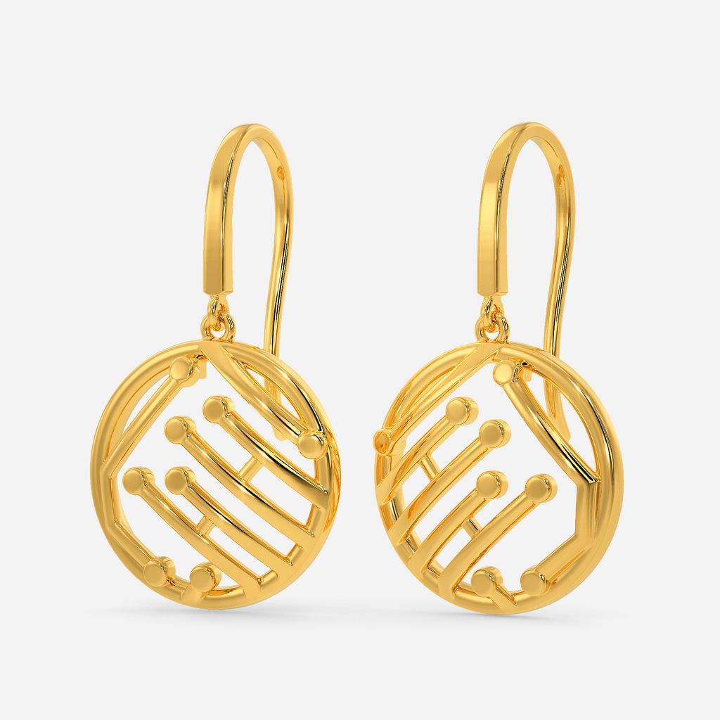 Manifold Dimensions Gold Earrings