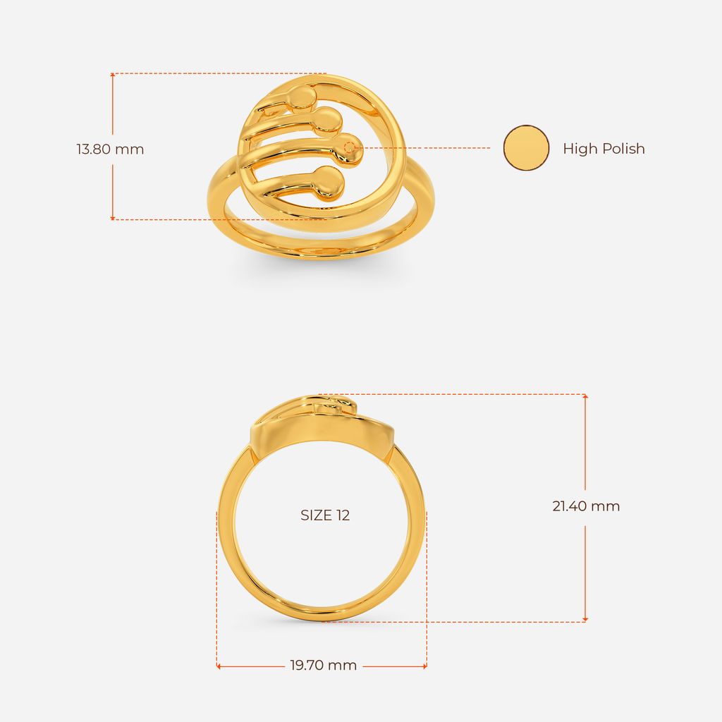Manifold Dimensions Gold Rings image