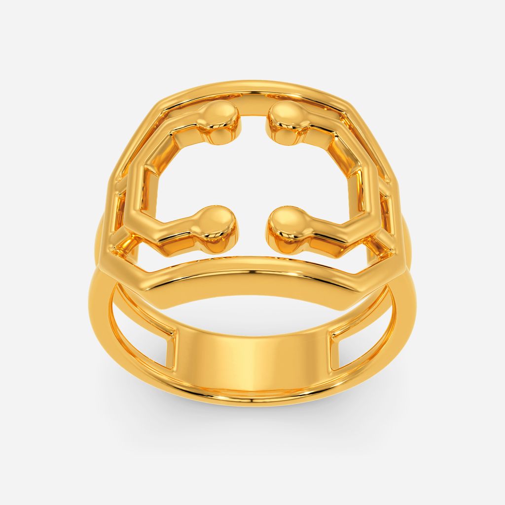 Techno Now Gold Rings