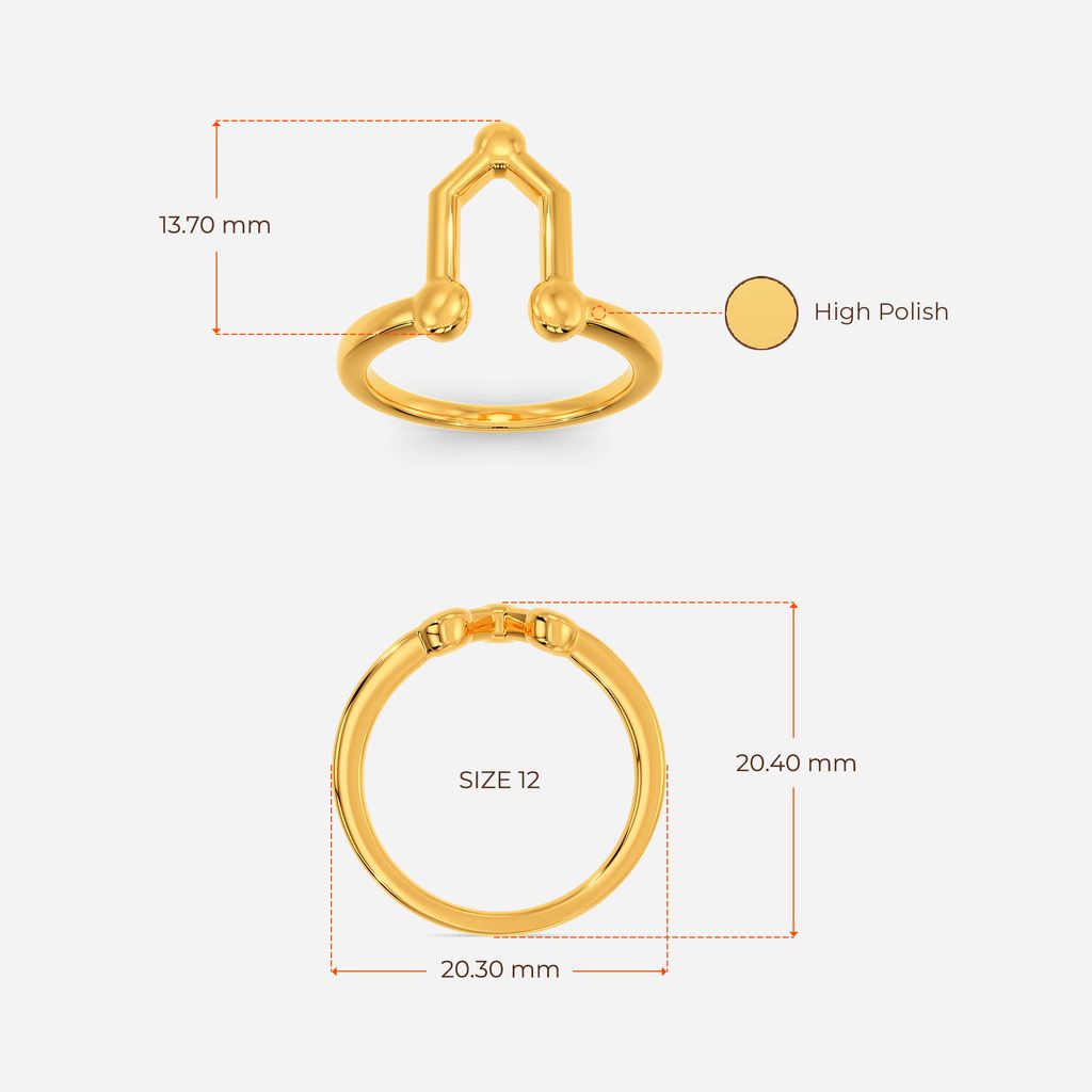 Cosmic Cyber Gold Rings image