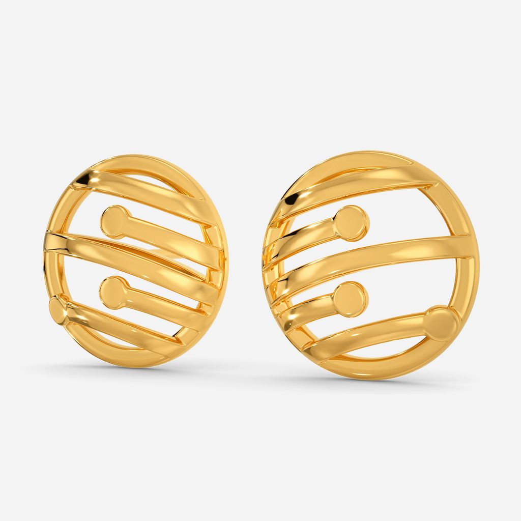 Neo Connect Gold Earrings