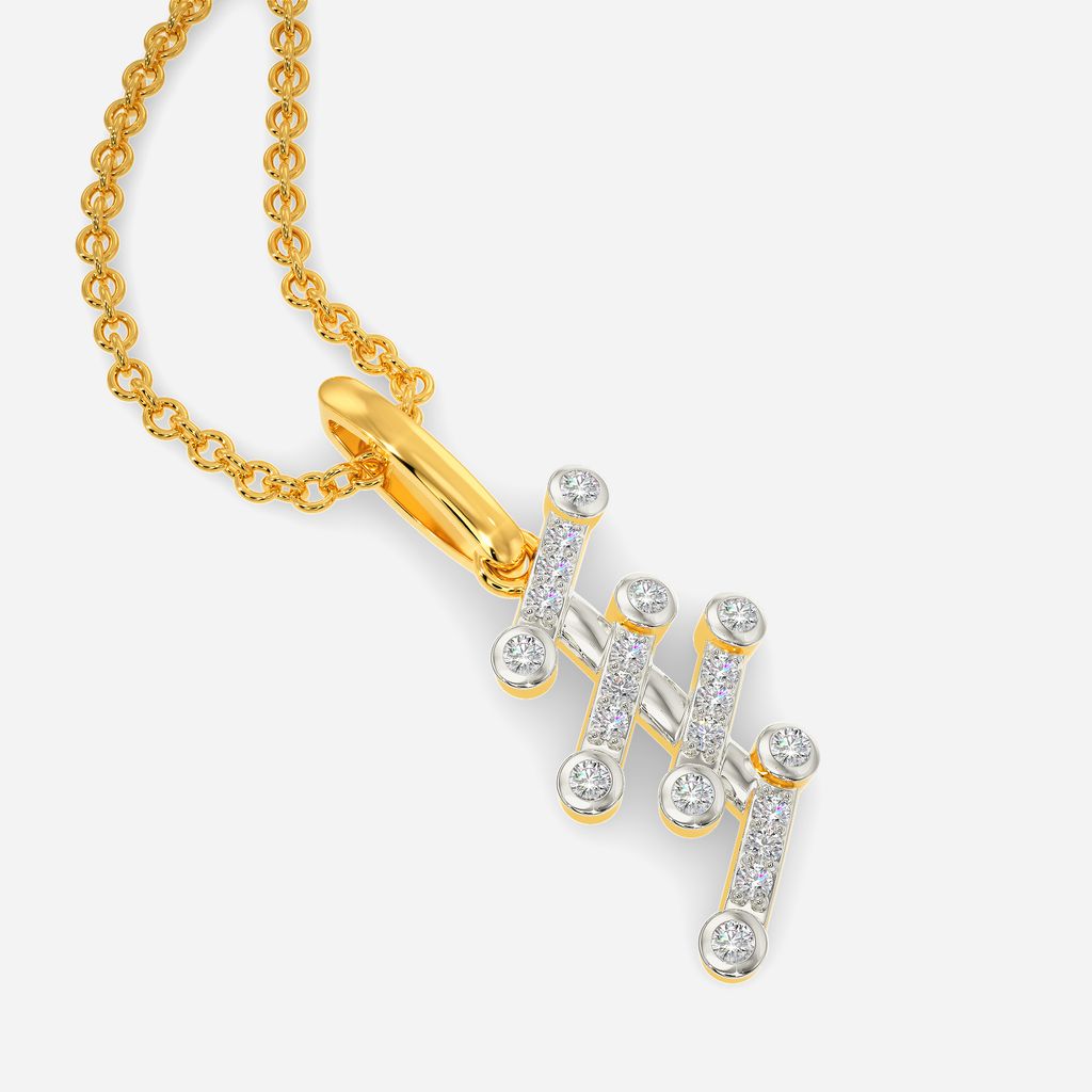 Sci Grid Diamond Pendants