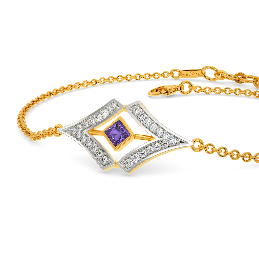 Bling In Purple Diamond Bracelets