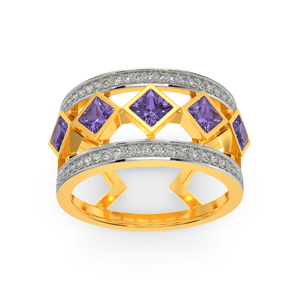 Bling In Purple Diamond Rings alternate view 3