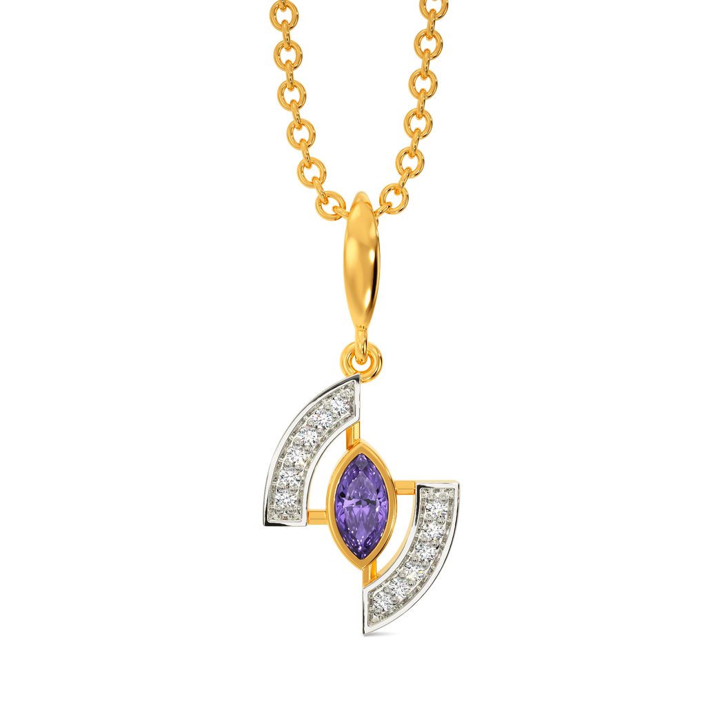 I See Purple Diamond Pendants