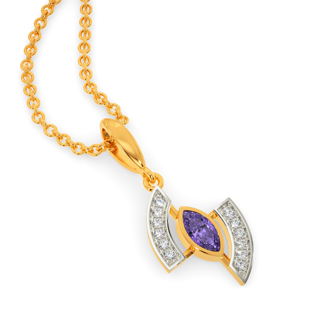 I See Purple Diamond Pendants