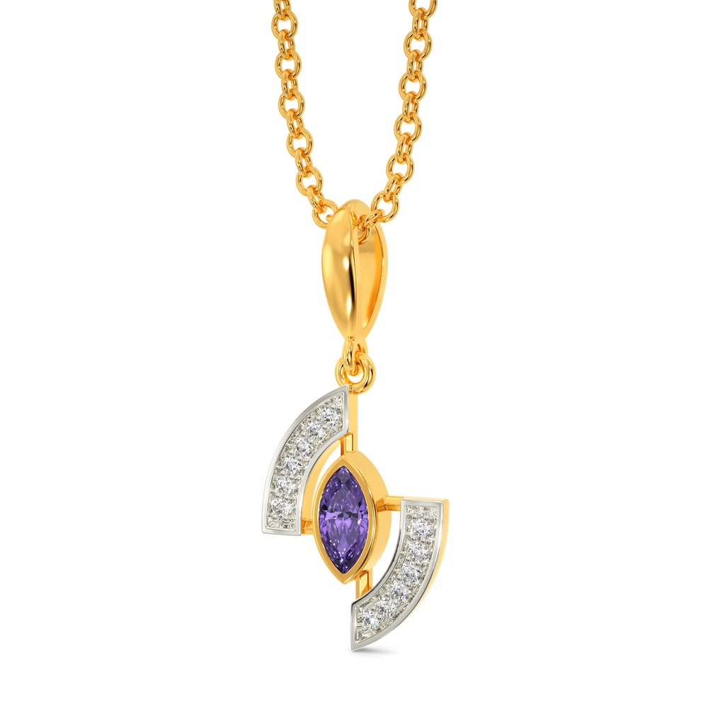 I See Purple Diamond Pendants