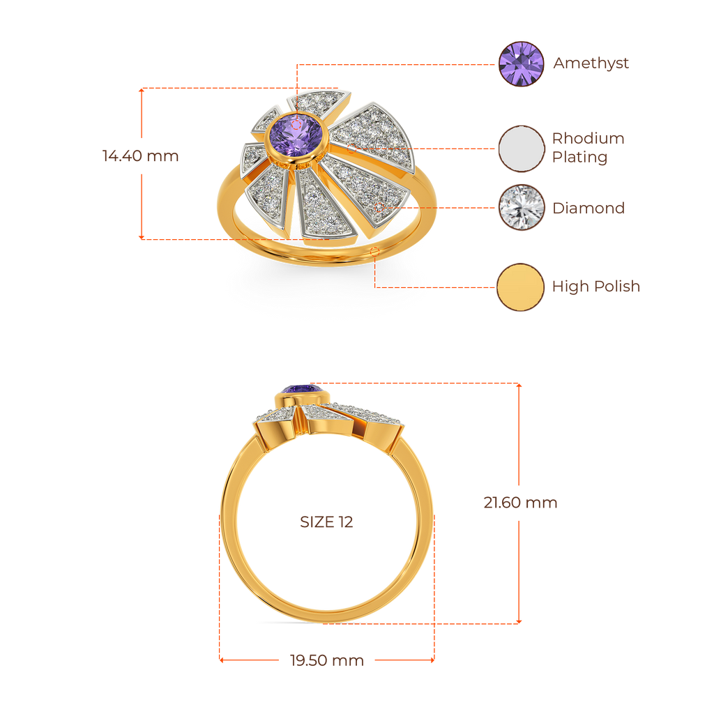 Viola Dreams Diamond Rings image