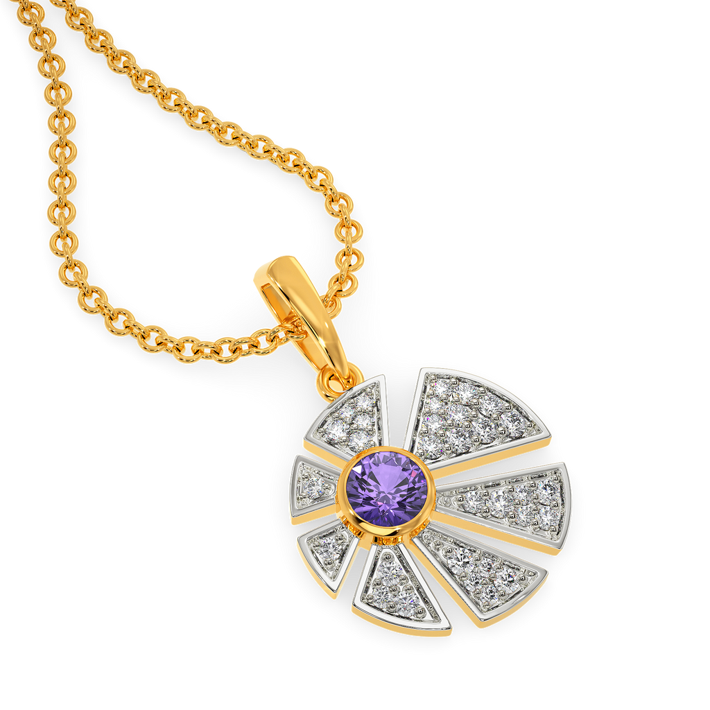 Viola Dreams Diamond Pendants