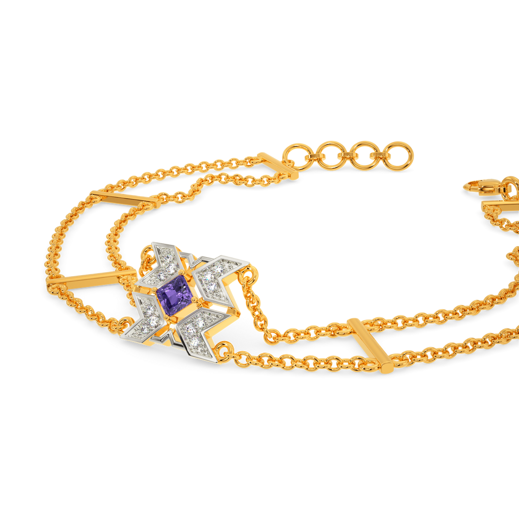 Purple Rule Diamond Bracelets