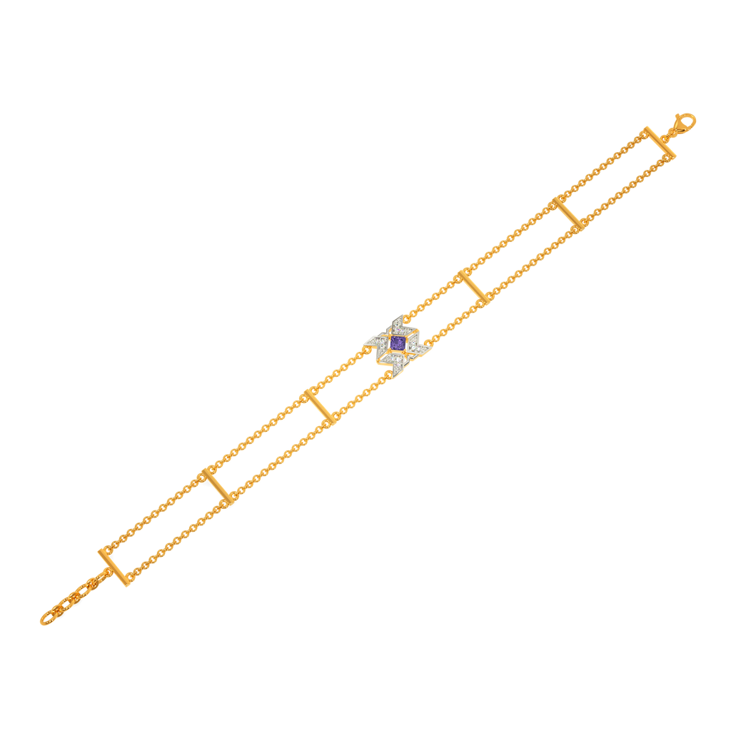 Purple Rule Diamond Bracelets