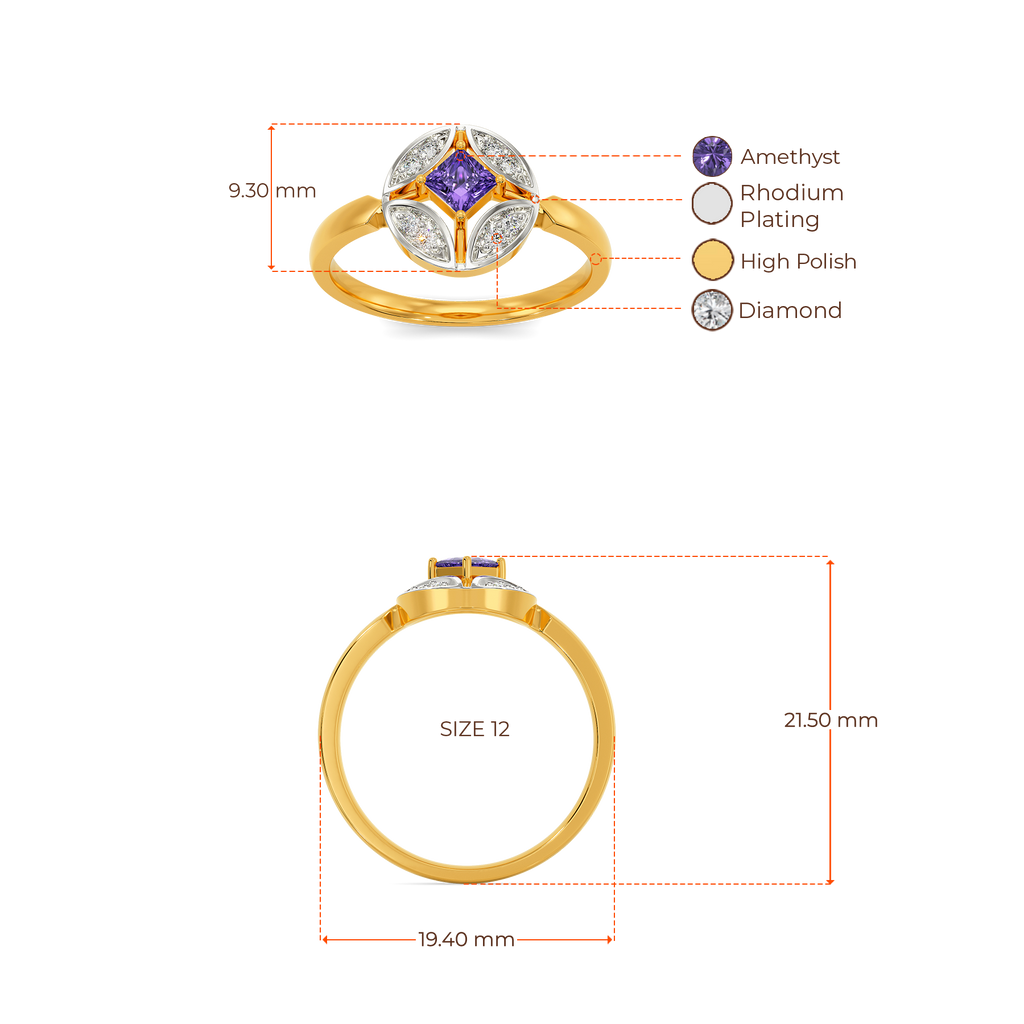Beguiling Violet Diamond Rings image