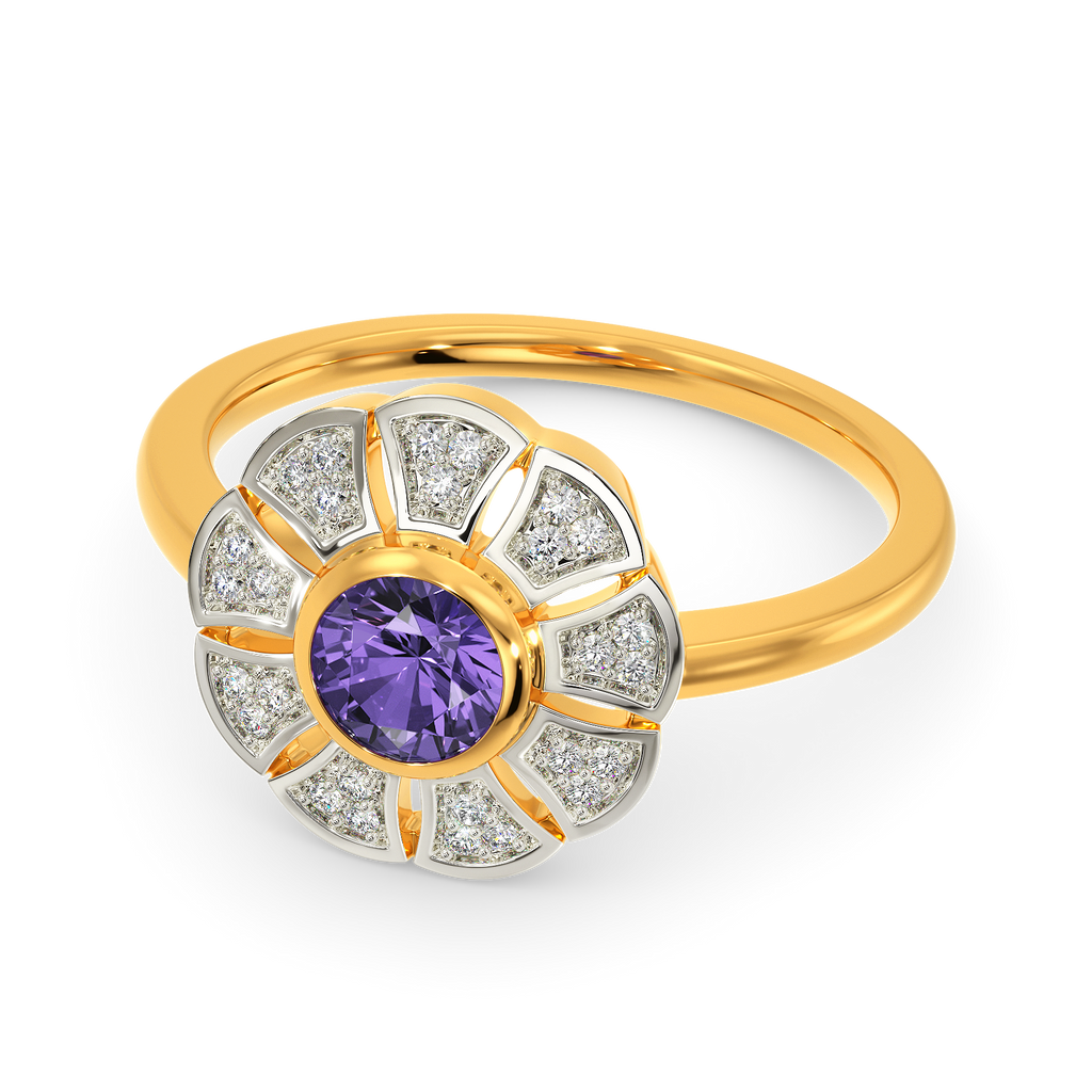 Groove To Violet Diamond Rings alternate view 2