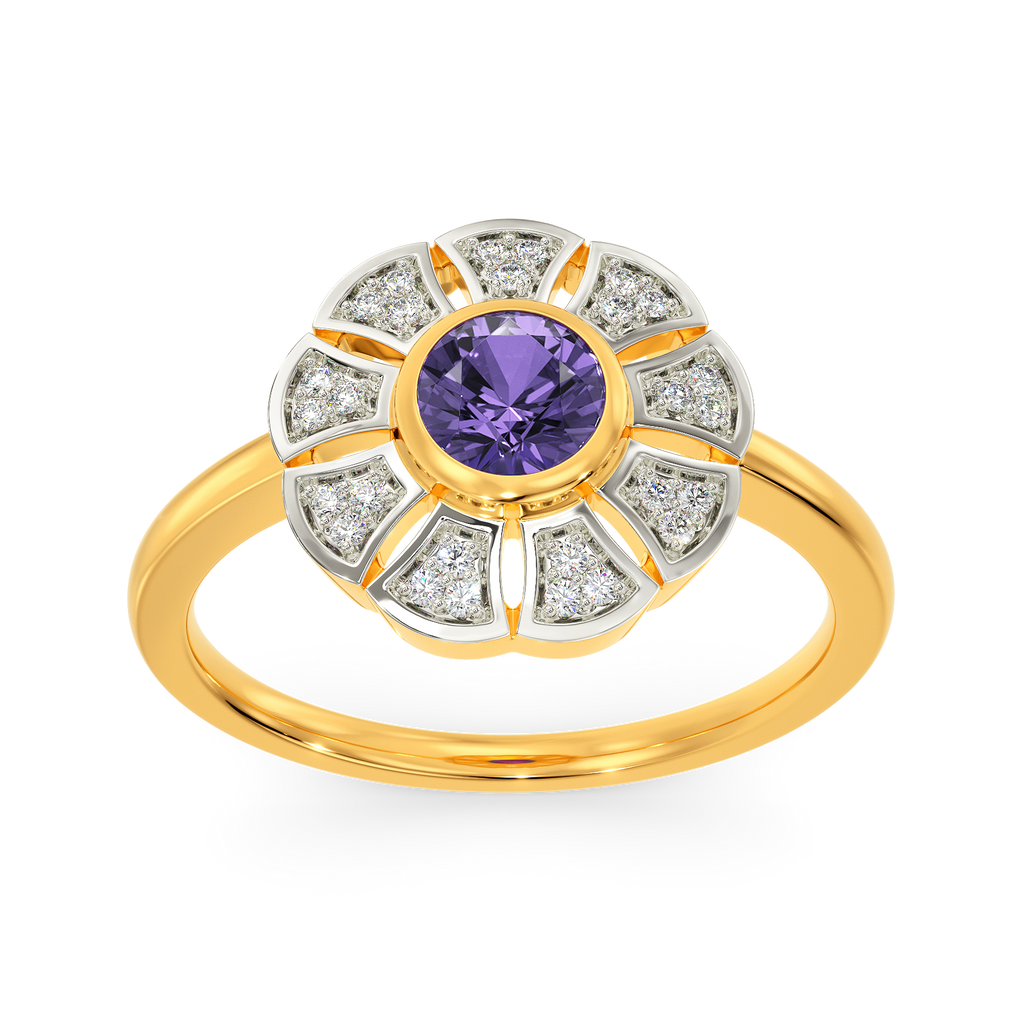 Groove To Violet Diamond Rings alternate view 3