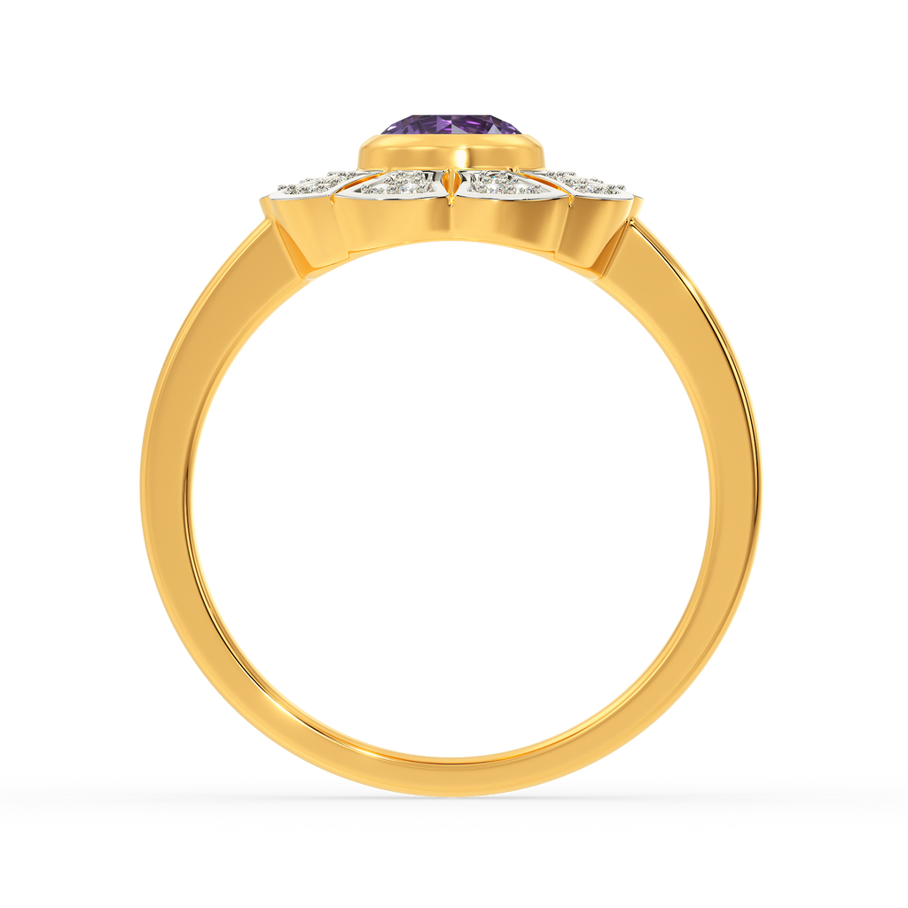 Groove To Violet Diamond Rings image