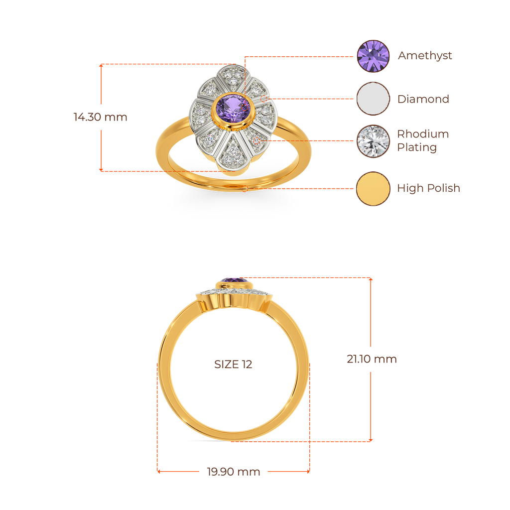 Lady Violet Diamond Rings image
