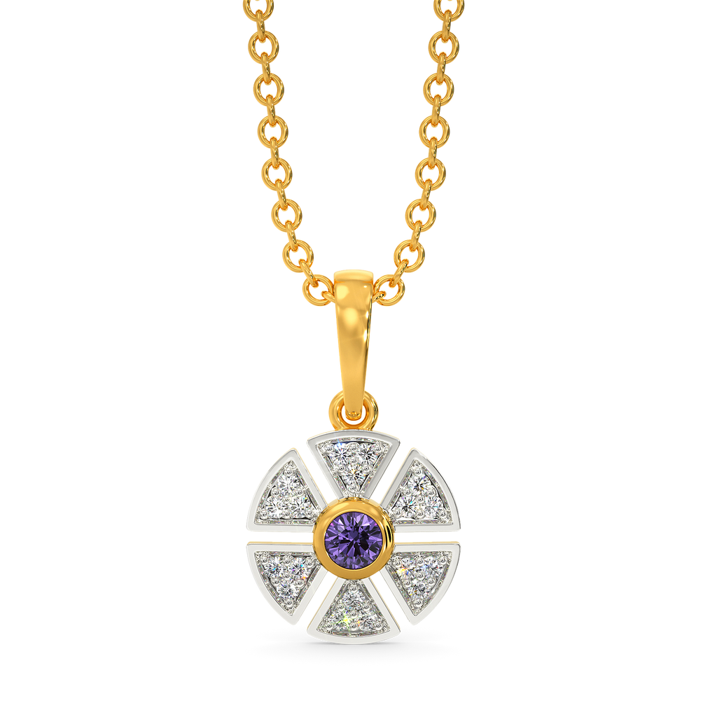 Purple World Diamond Pendants