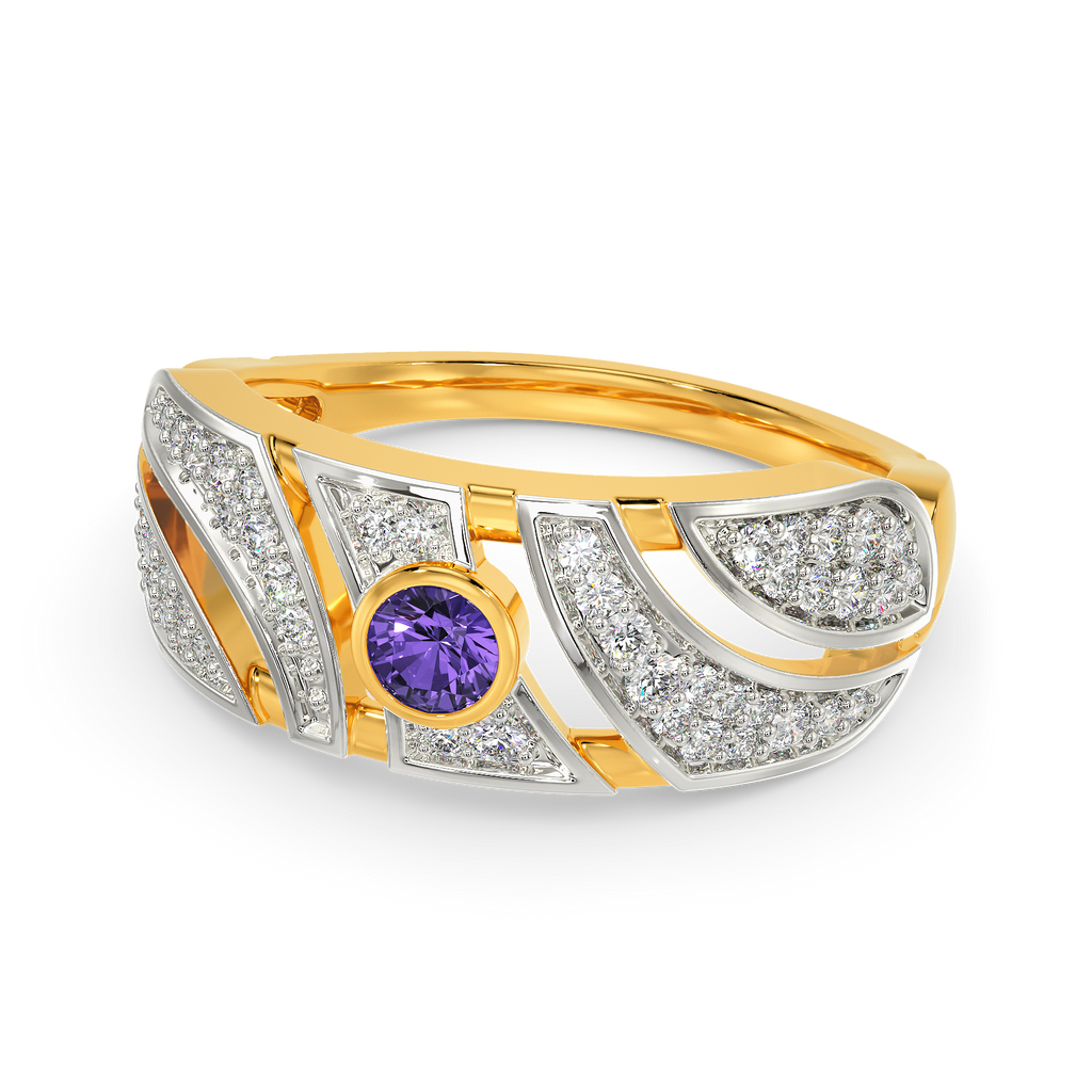 Colour Me Purple Diamond Rings alternate view 2