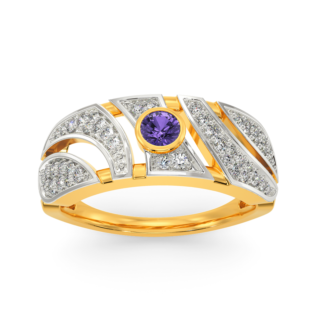 Colour Me Purple Diamond Rings alternate view 3