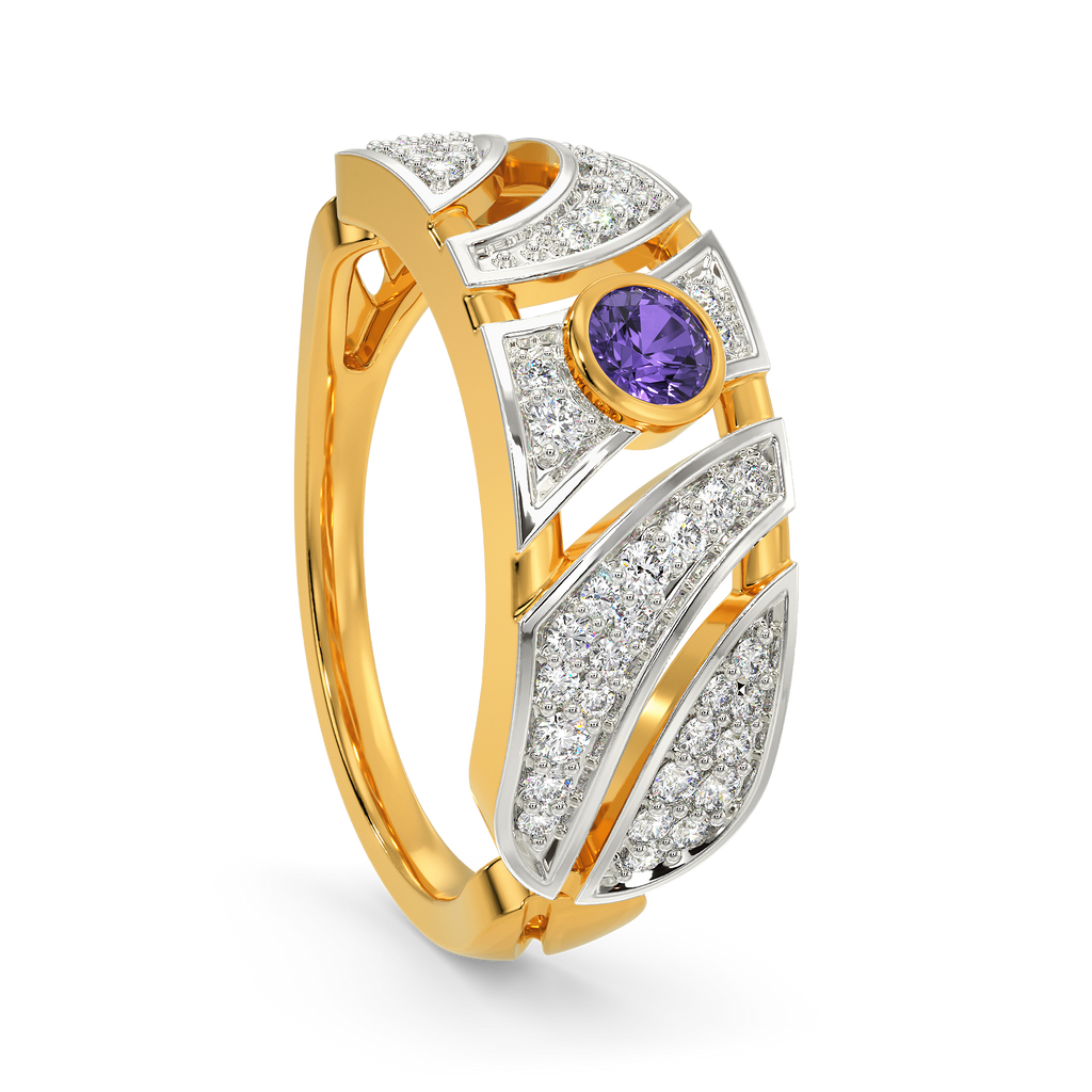 Colour Me Purple Diamond Rings image