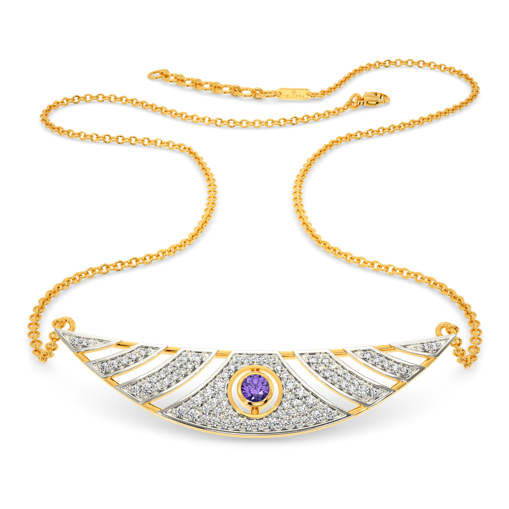 Colour Me Purple Diamond Necklaces