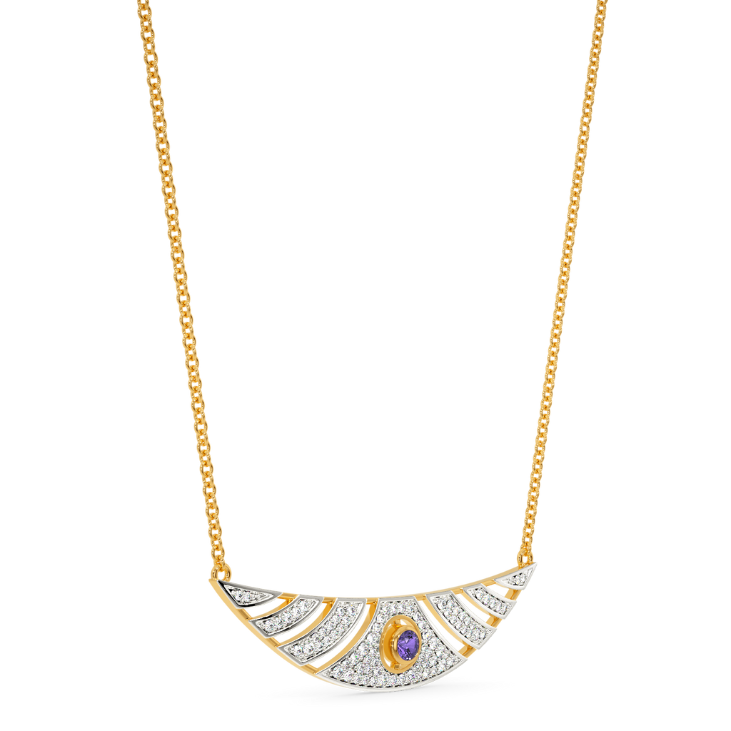 Colour Me Purple Diamond Necklaces