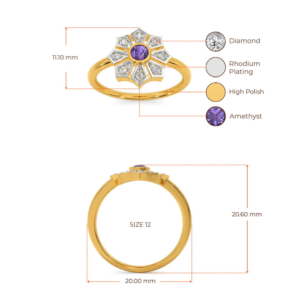 In A Purple Mood Diamond Rings image