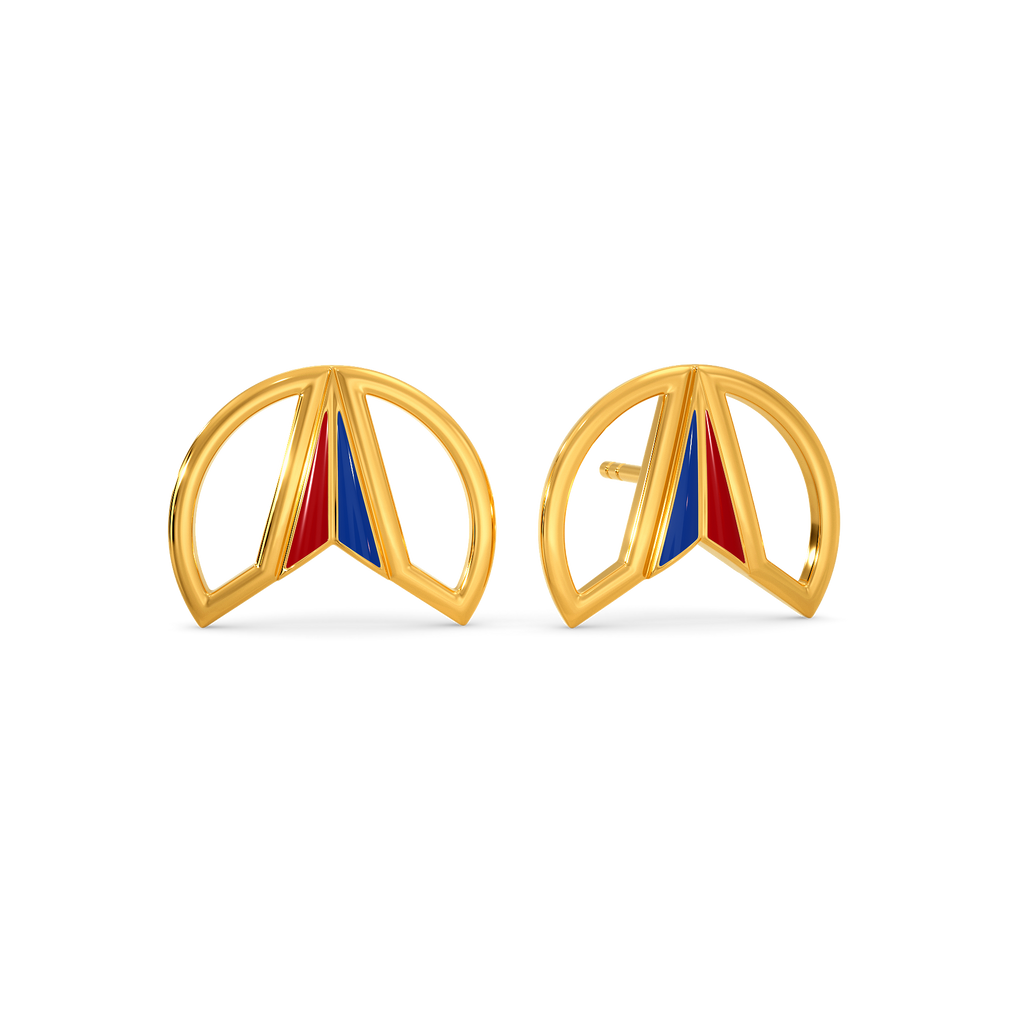 Varsity Valor Gold Earrings
