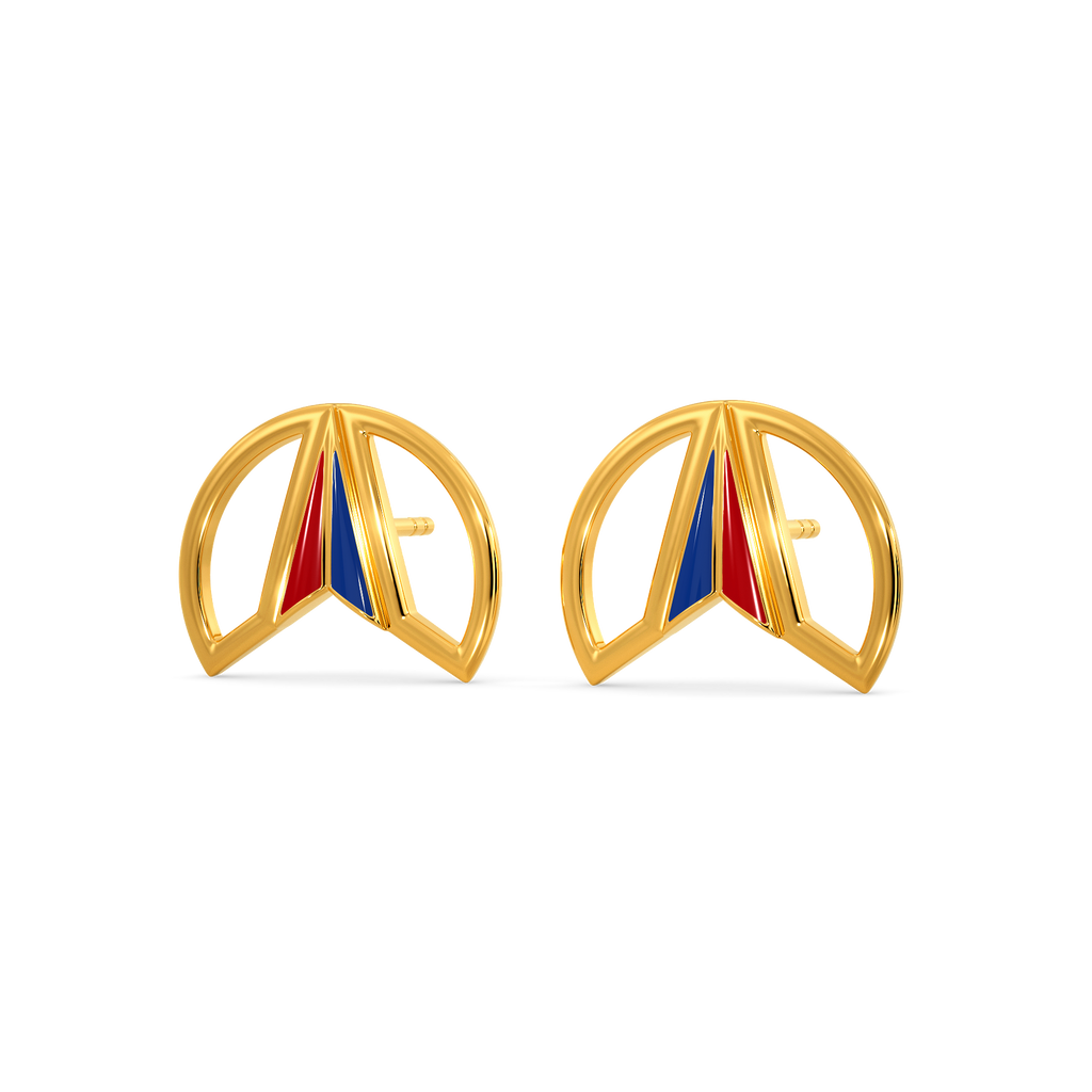 Varsity Valor Gold Earrings