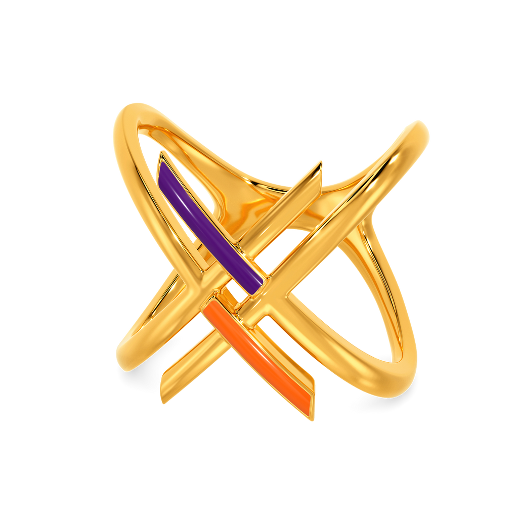 Vibin To Varsity Gold Rings alternate view 2