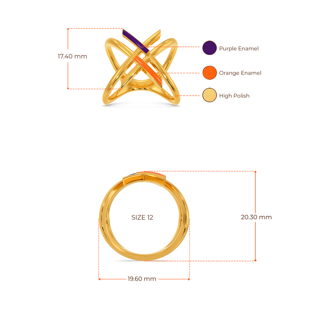 Vibin To Varsity Gold Rings image