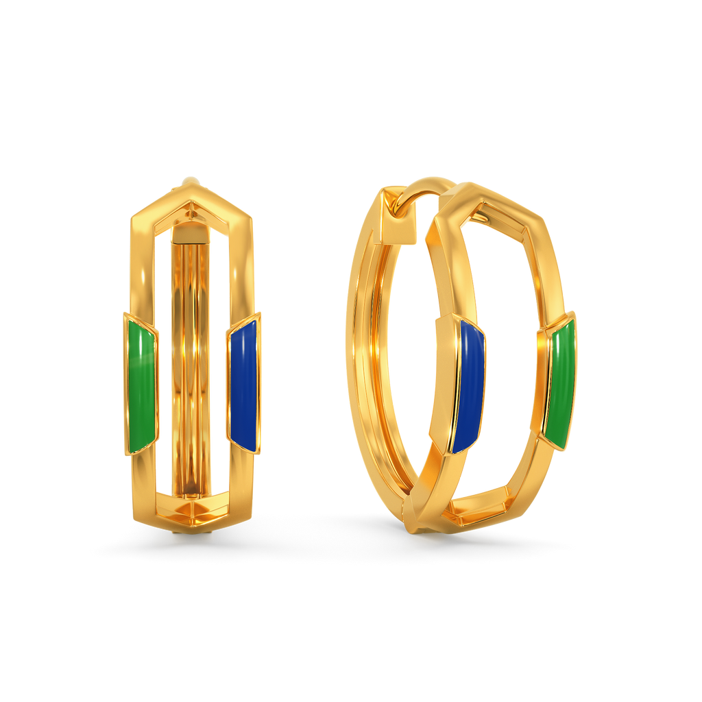 Old School Prep Gold Earrings