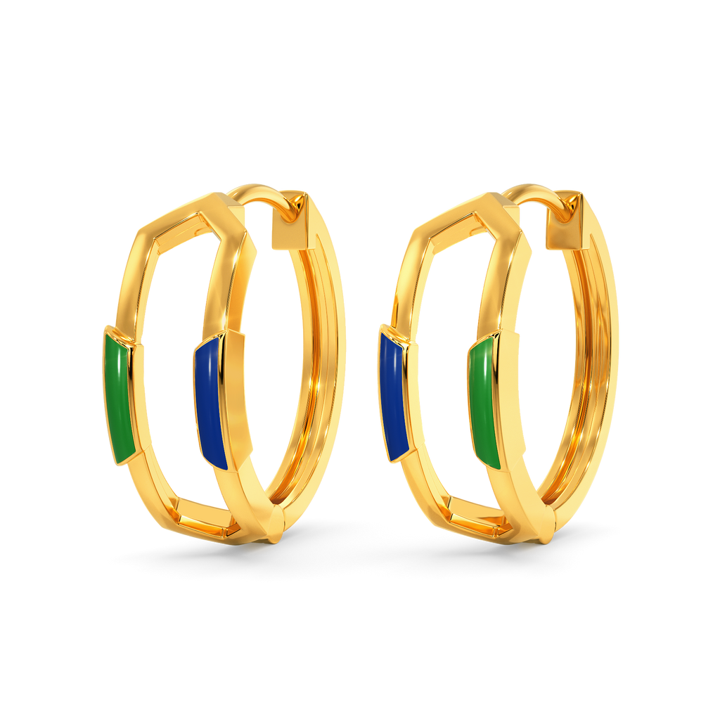 Old School Prep Gold Earrings