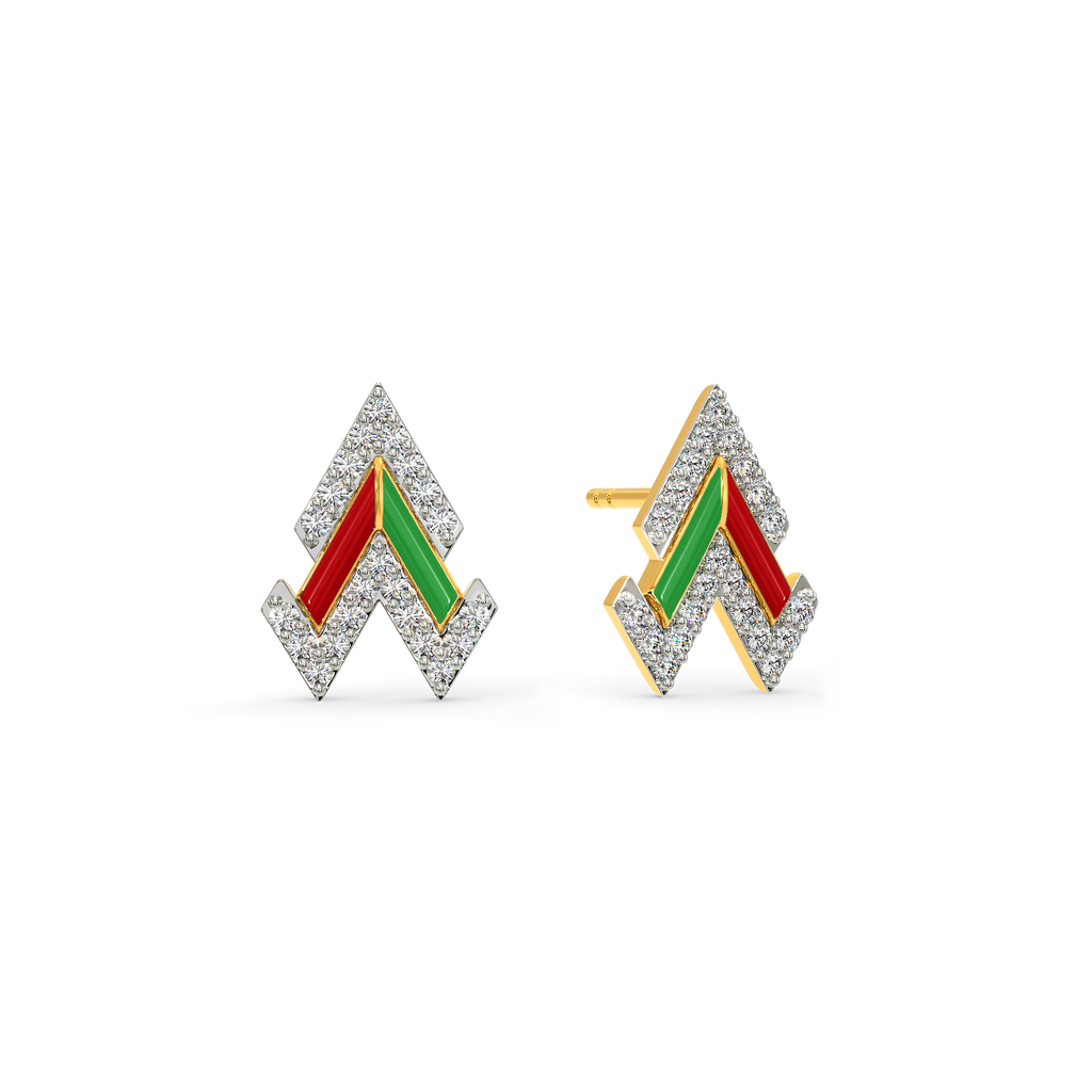 Team Spirit Diamond Earrings