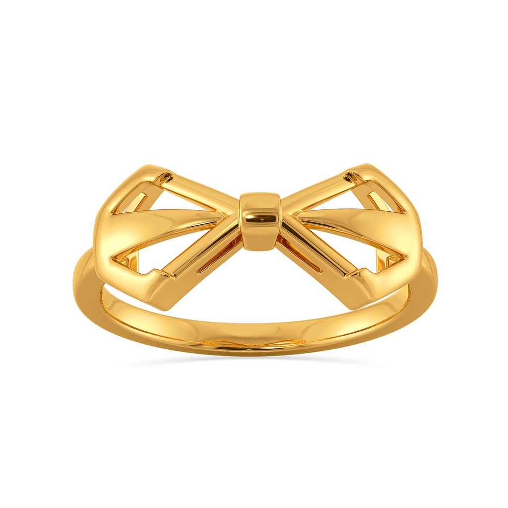 Opaline Bow Gold Rings alternate view 3