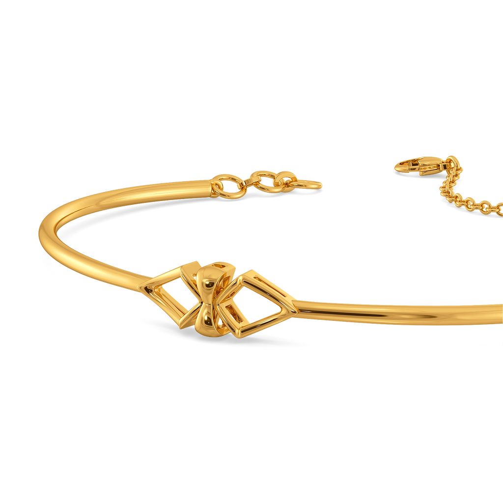 Opaline Bow Gold Bangles