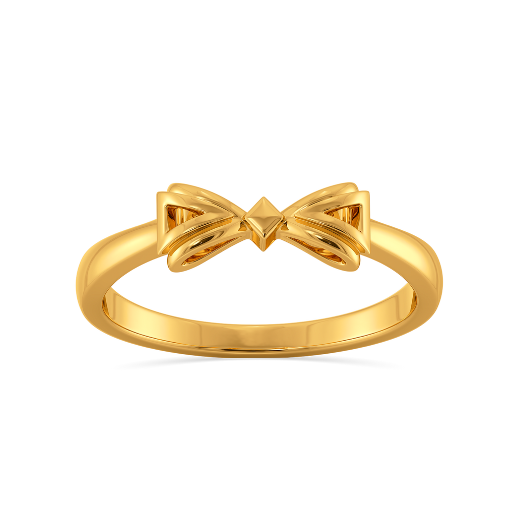 Charmed in Ribbons Gold Rings alternate view 3