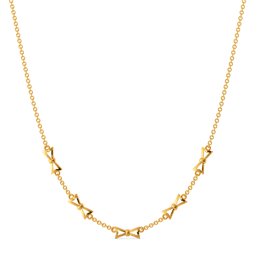 Ribbon Royale Gold Necklaces