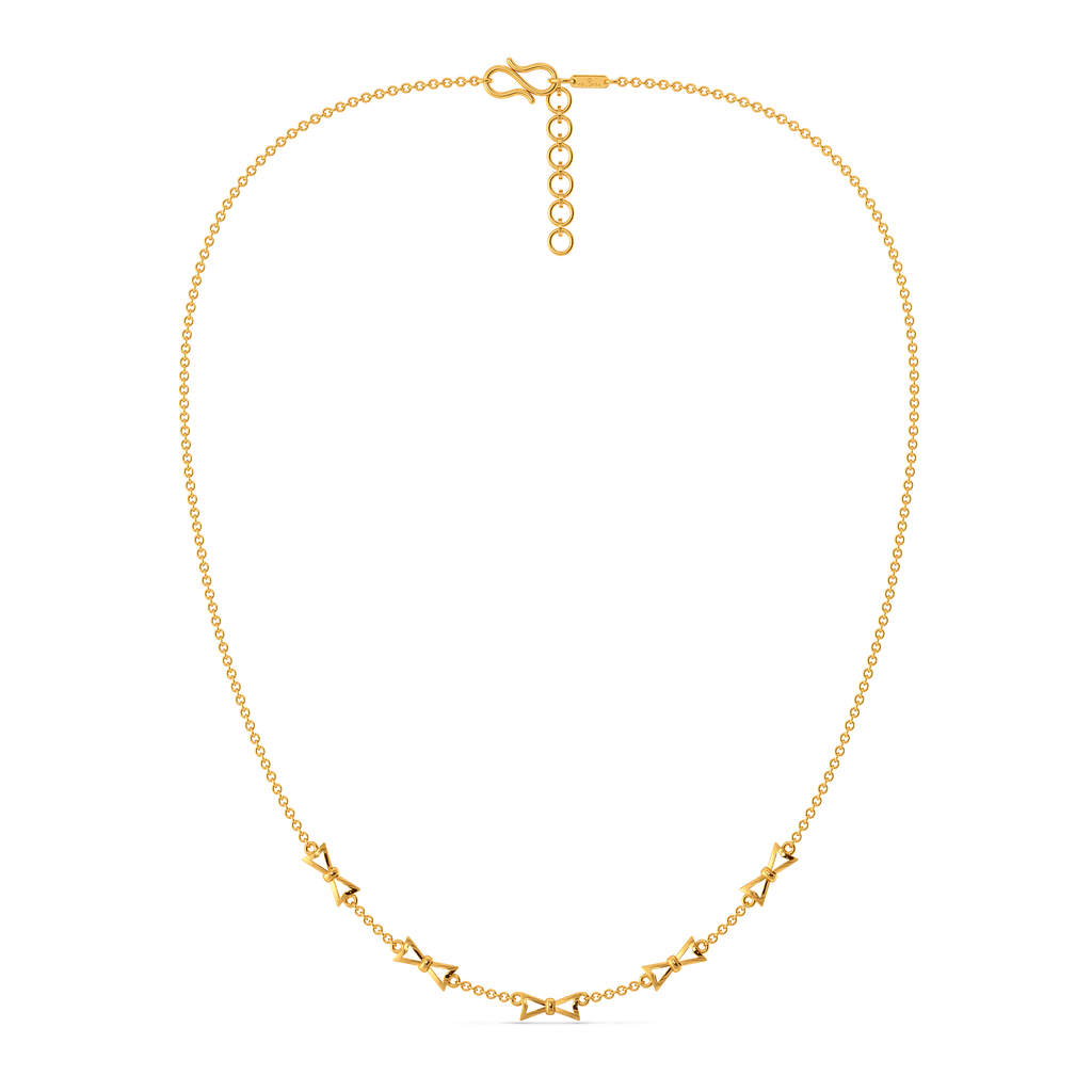 Ribbon Royale Gold Necklaces