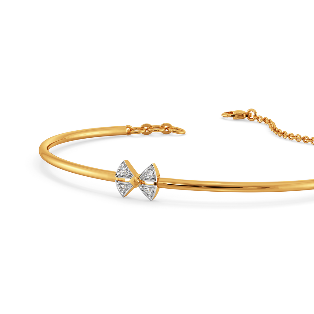 Lustre Knot Diamond Bangles