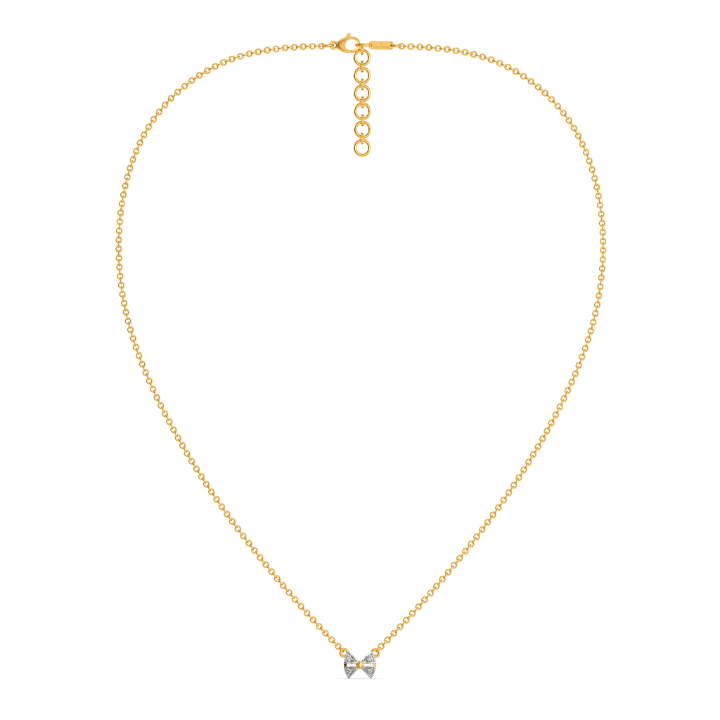 Lustre Knot Diamond Necklaces