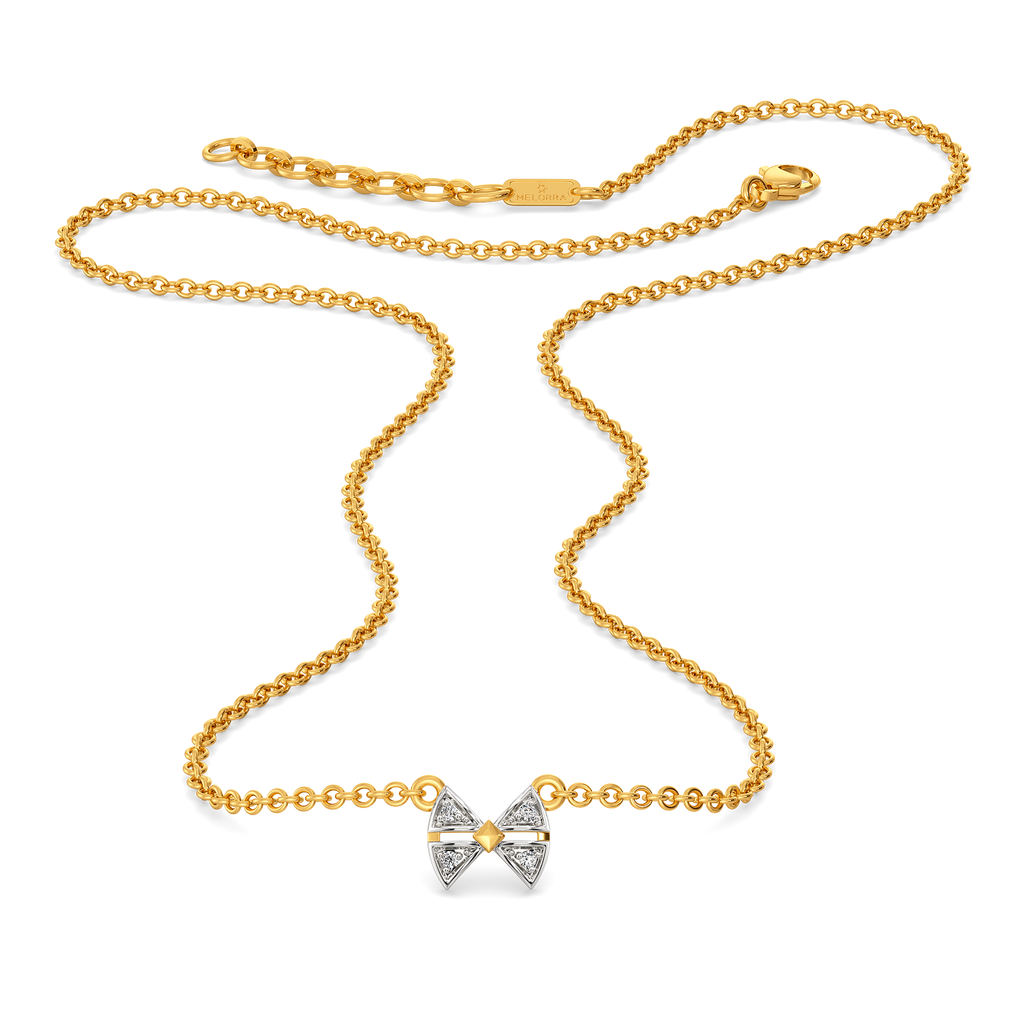 Lustre Knot Diamond Necklaces
