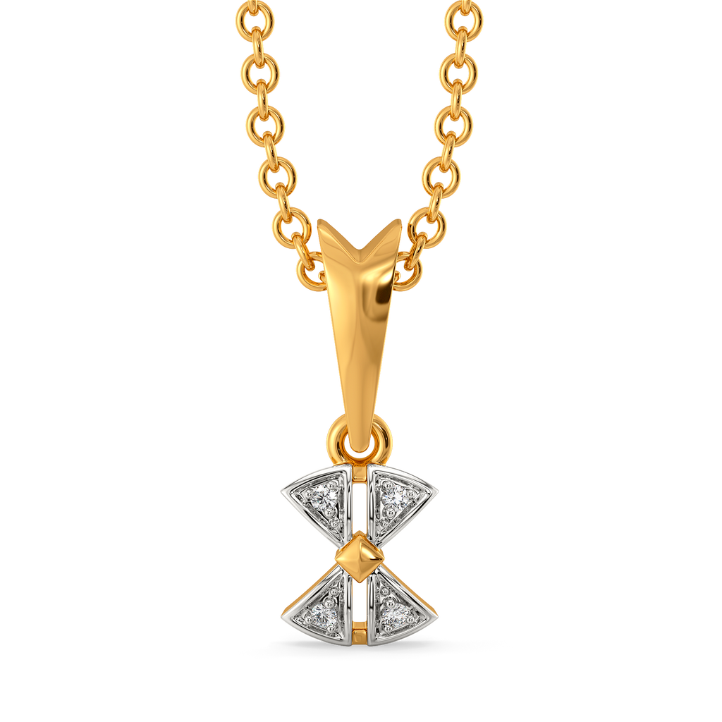 Lustre Knot Diamond Pendants