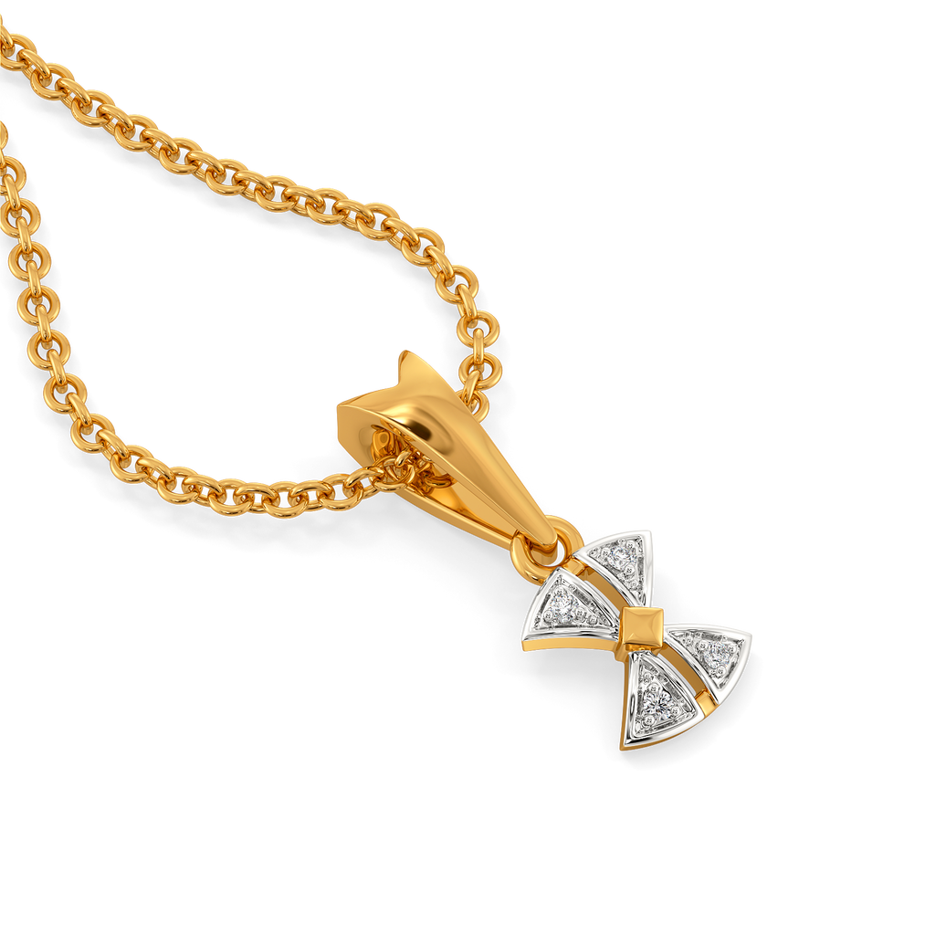 Lustre Knot Diamond Pendants