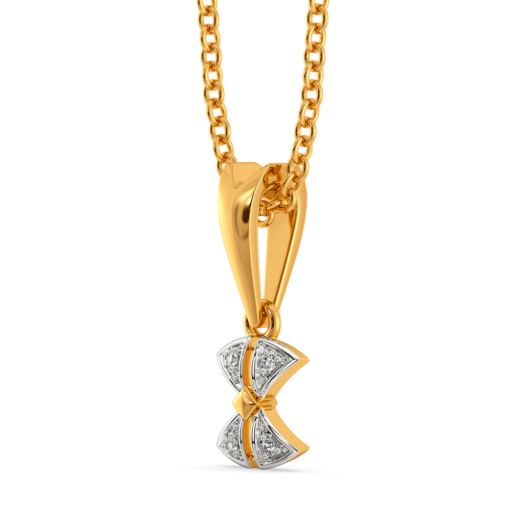 Lustre Knot Diamond Pendants