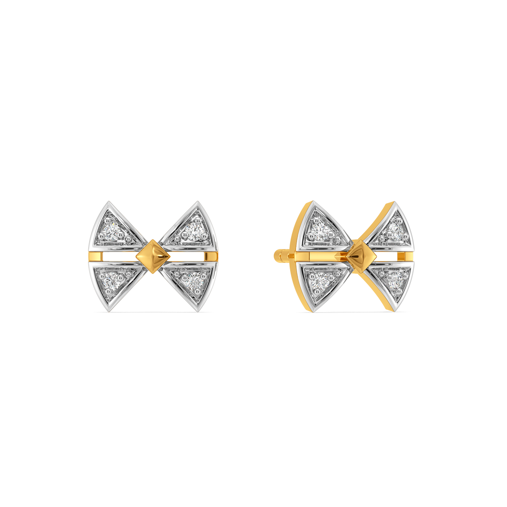 Lustre Knot Diamond Earrings