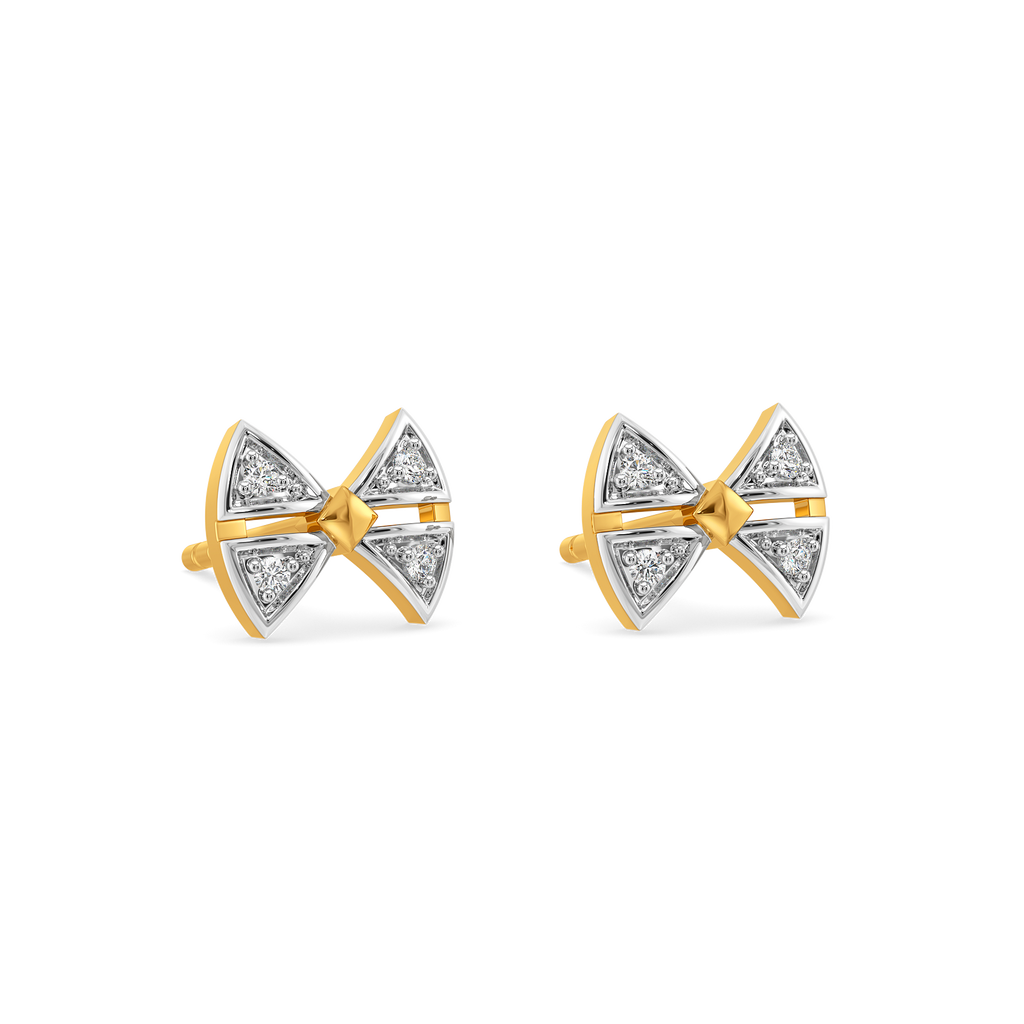 Lustre Knot Diamond Earrings