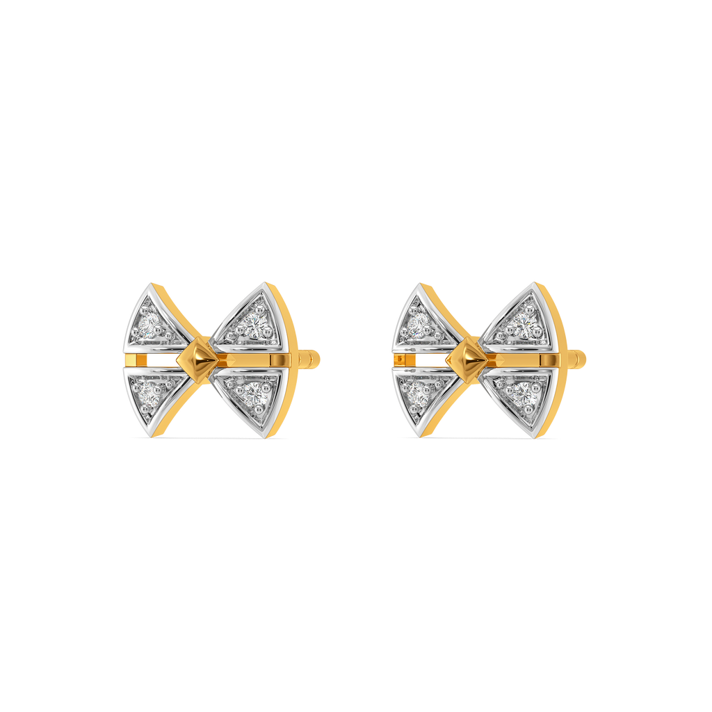 Lustre Knot Diamond Earrings