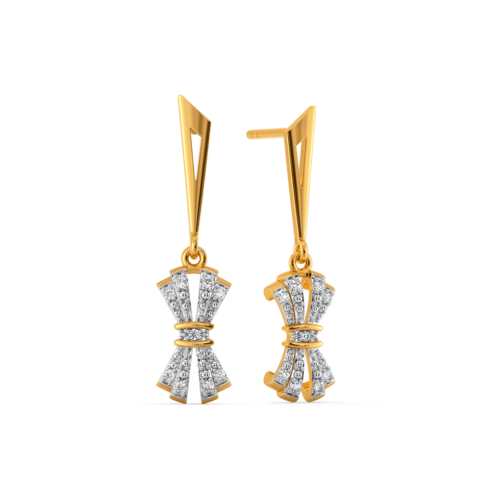 Tied in Light Diamond Earrings