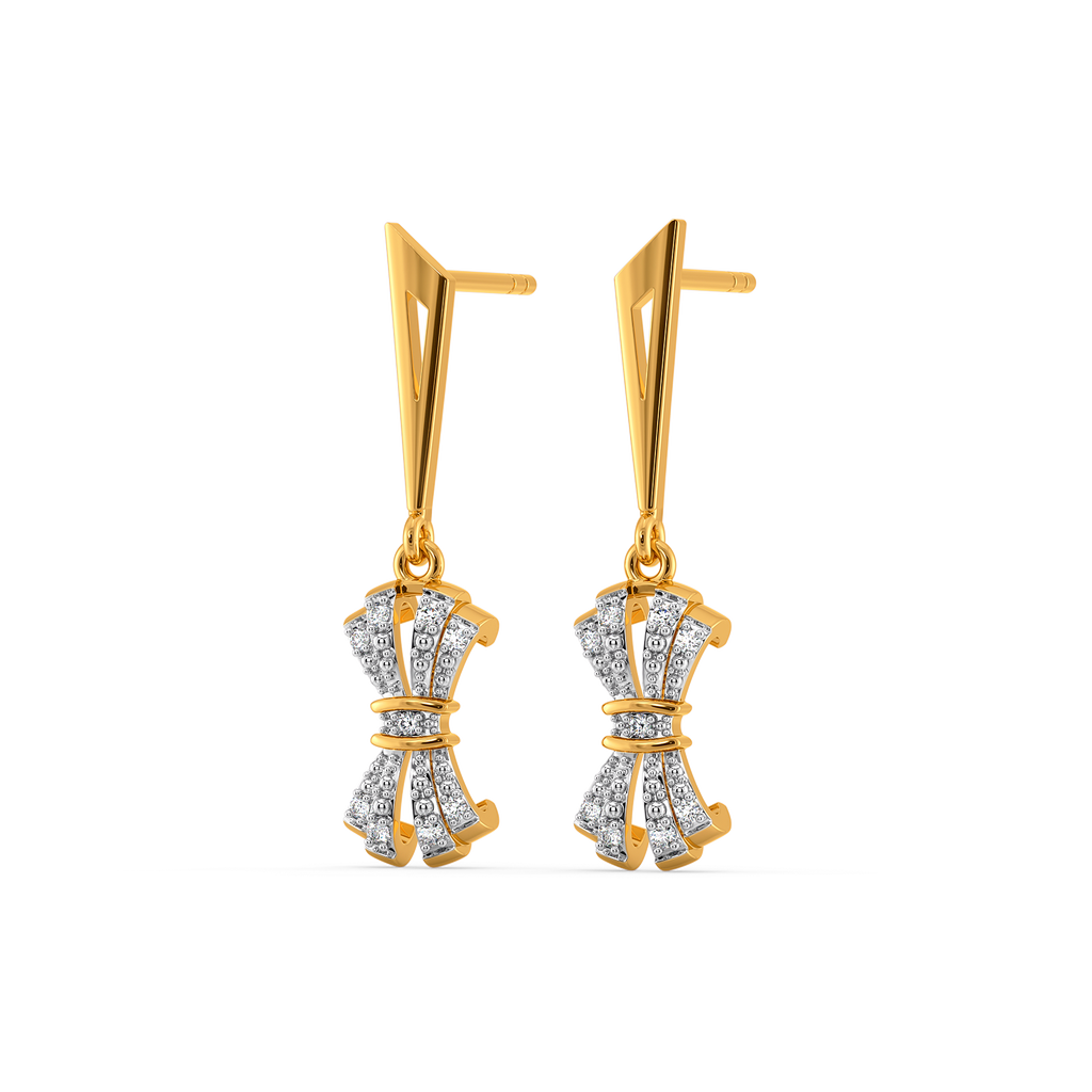 Tied in Light Diamond Earrings